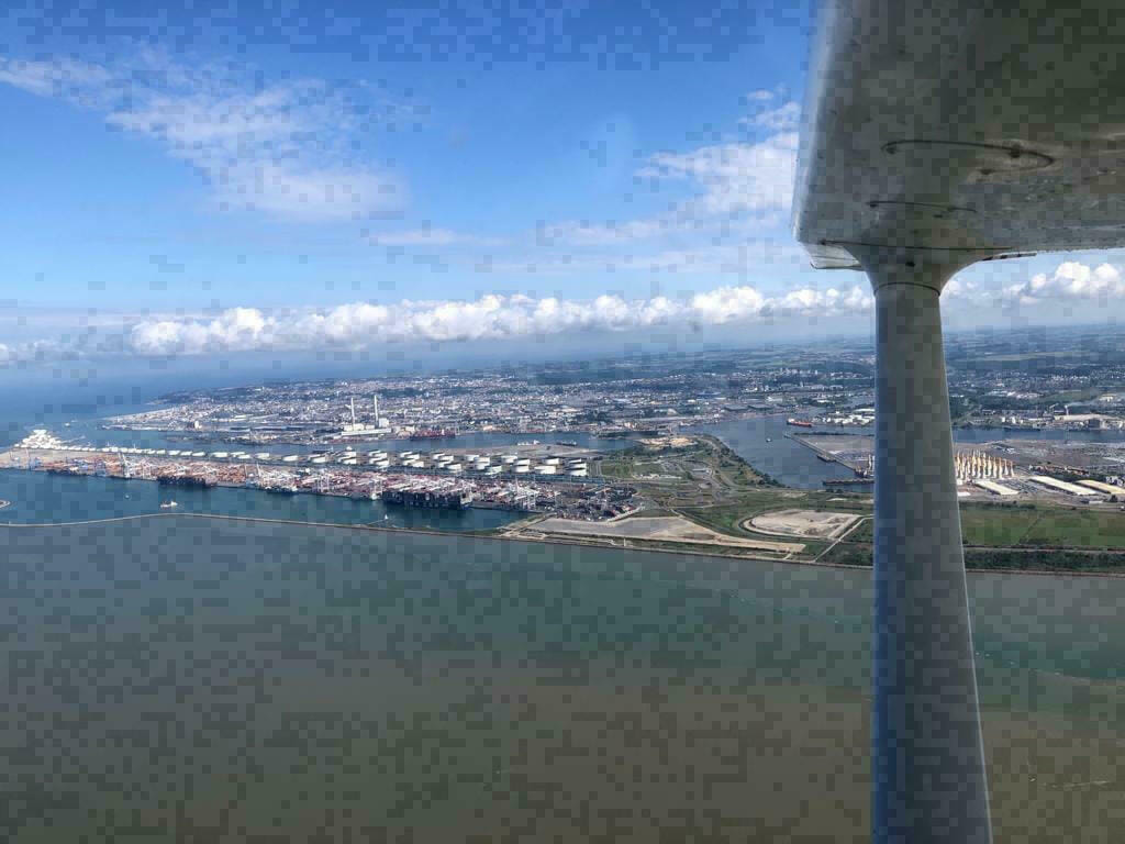 Vue aérienne de la ville du Havre