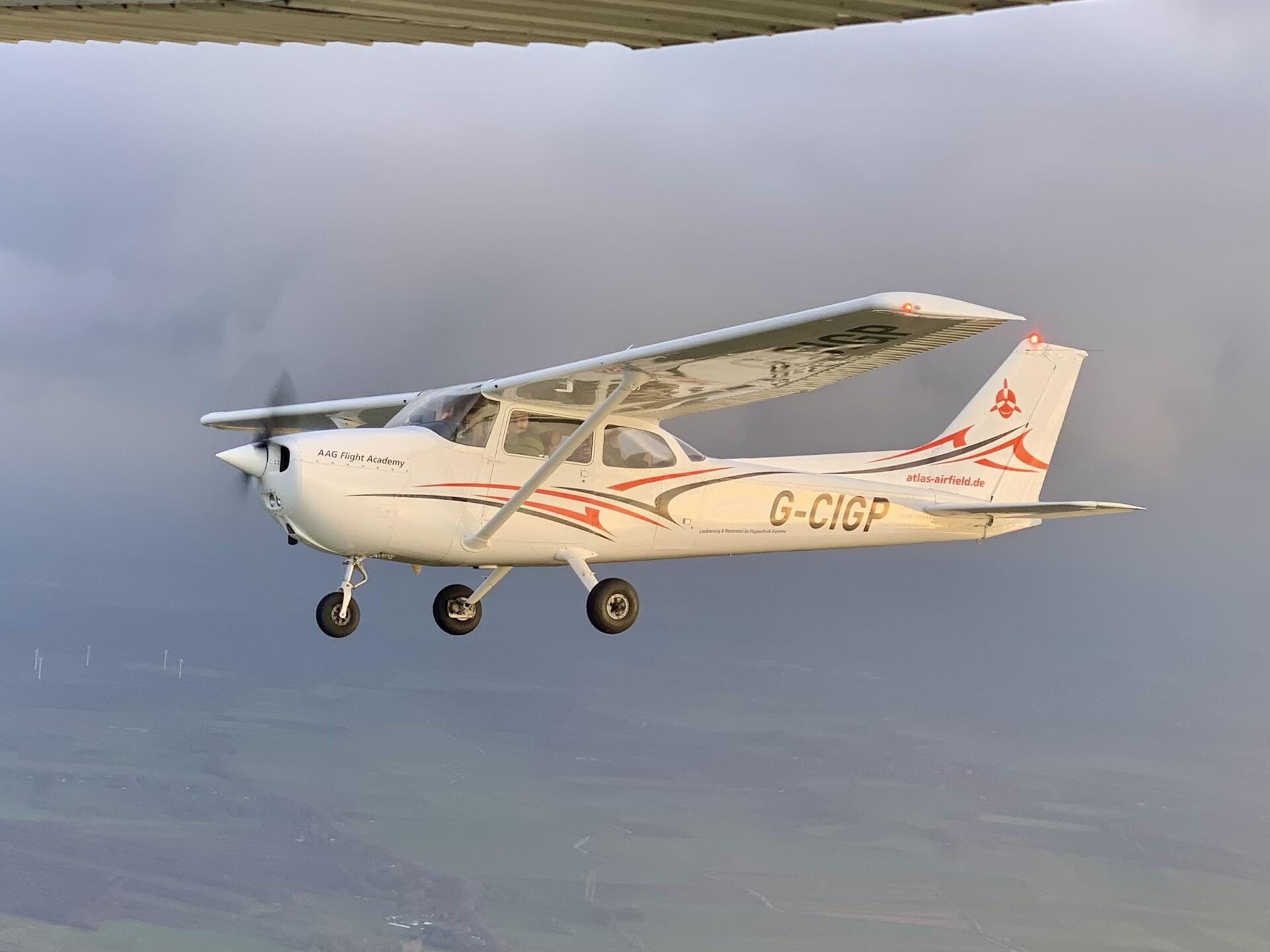 Cessna 172 Luftaufnahme