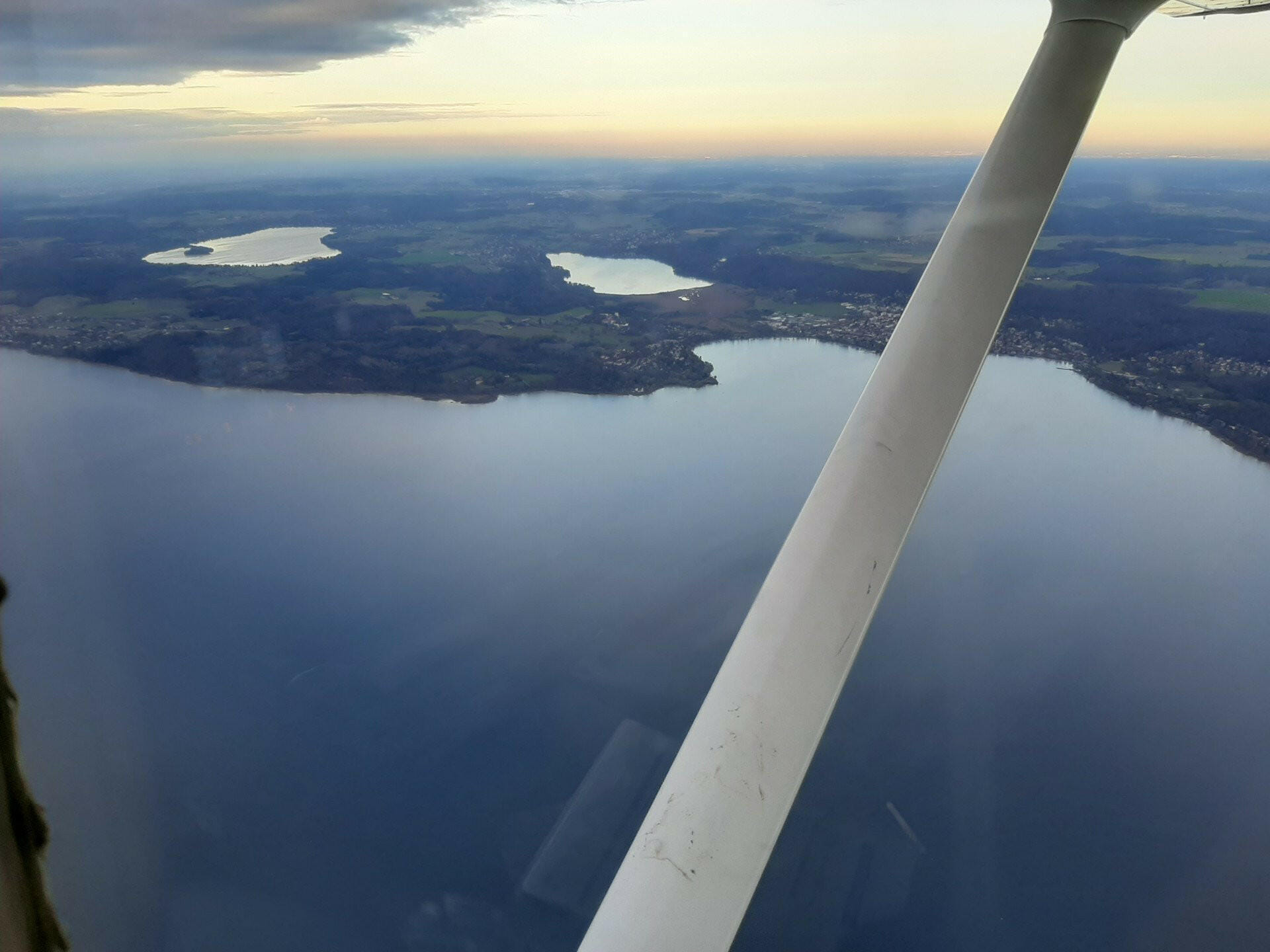 Kurzflug über 4 bayrische Seen