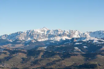 Panoramablick auf den Säntis