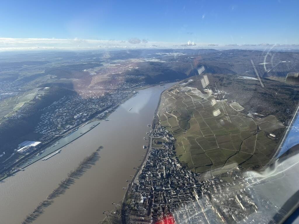 Schnupperflug über Rheinhessen mit Rotenfels Bad Kreuznach