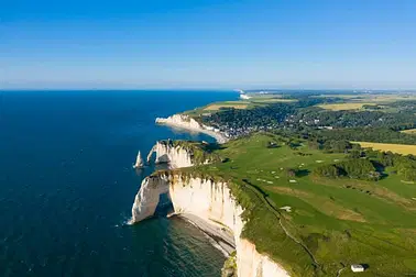 Vue sur la Falaise d'Etretat