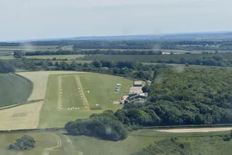 Guy Ritchie’s airfield … Compton Abbas