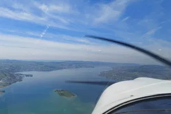 Grosser Rundflug zum Rheinfall, Vierwaldstättersee, Bodensee