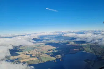 Ein "kleiner" Rundflug über das Oderbruch, entlang der ODER