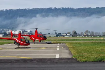 Start und Landung in Belp