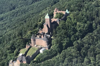 Des Vosges à la Plaine d'Alsace avec survol du Rhin