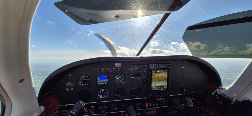 IFR flight Birrfeld (Zurich region) - Berlin