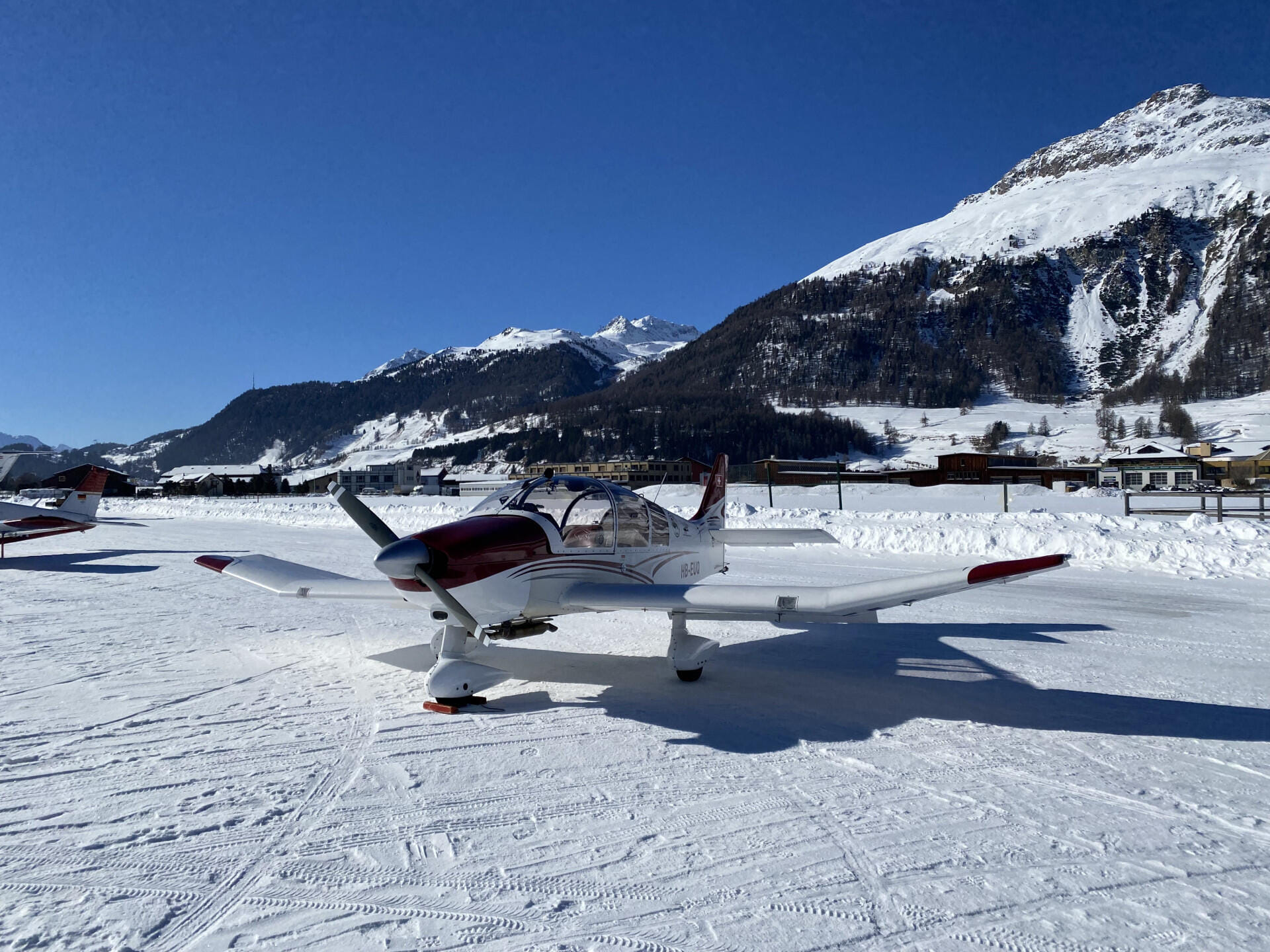 Robin DR400/180R in Samedan (LSZS)