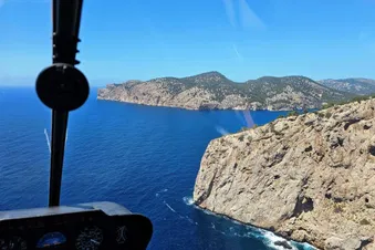 Helicopter Trial flight with views of Mallorca! (45 min)