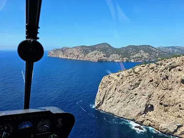 Helicopter Trial flight with views of Mallorca! (45 min)