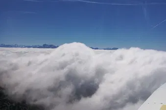 La forêt de Saou et les 3 becs vue du ciel