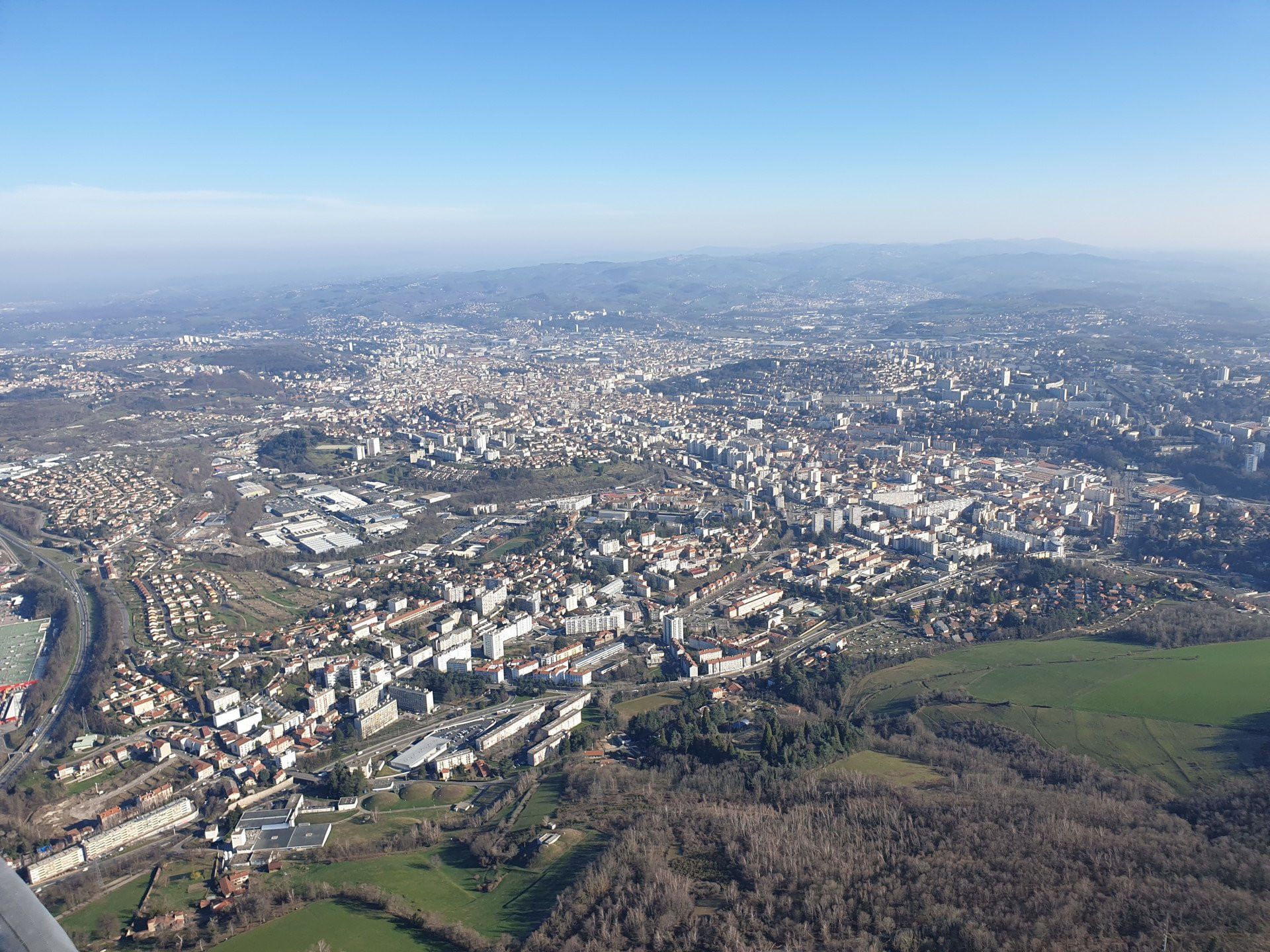 St-Etienne et ses alentours en Hélicoptère - 40m