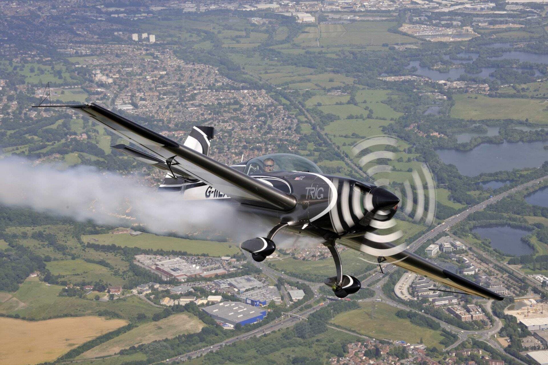Extra 330 aerobatics flight 30 mins plus brief, near London.