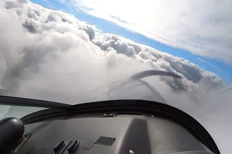 Vue depuis le cockpit