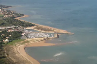 Survol depuis la Rochelle vers l'archipel Charentais