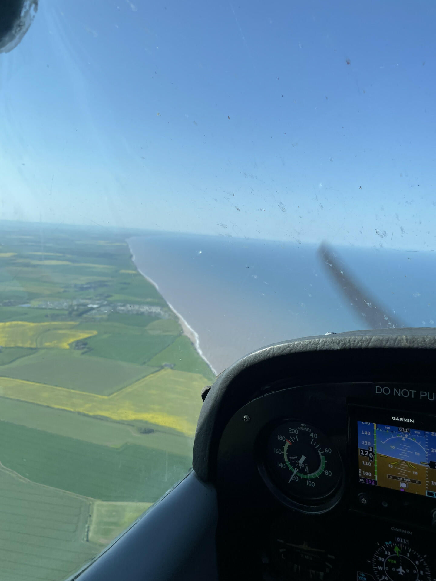 Sightseeing flight over Bridlington and the white cliffs