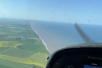 Sightseeing flight over Bridlington and the white cliffs