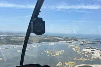 La Camargue vue du ciel