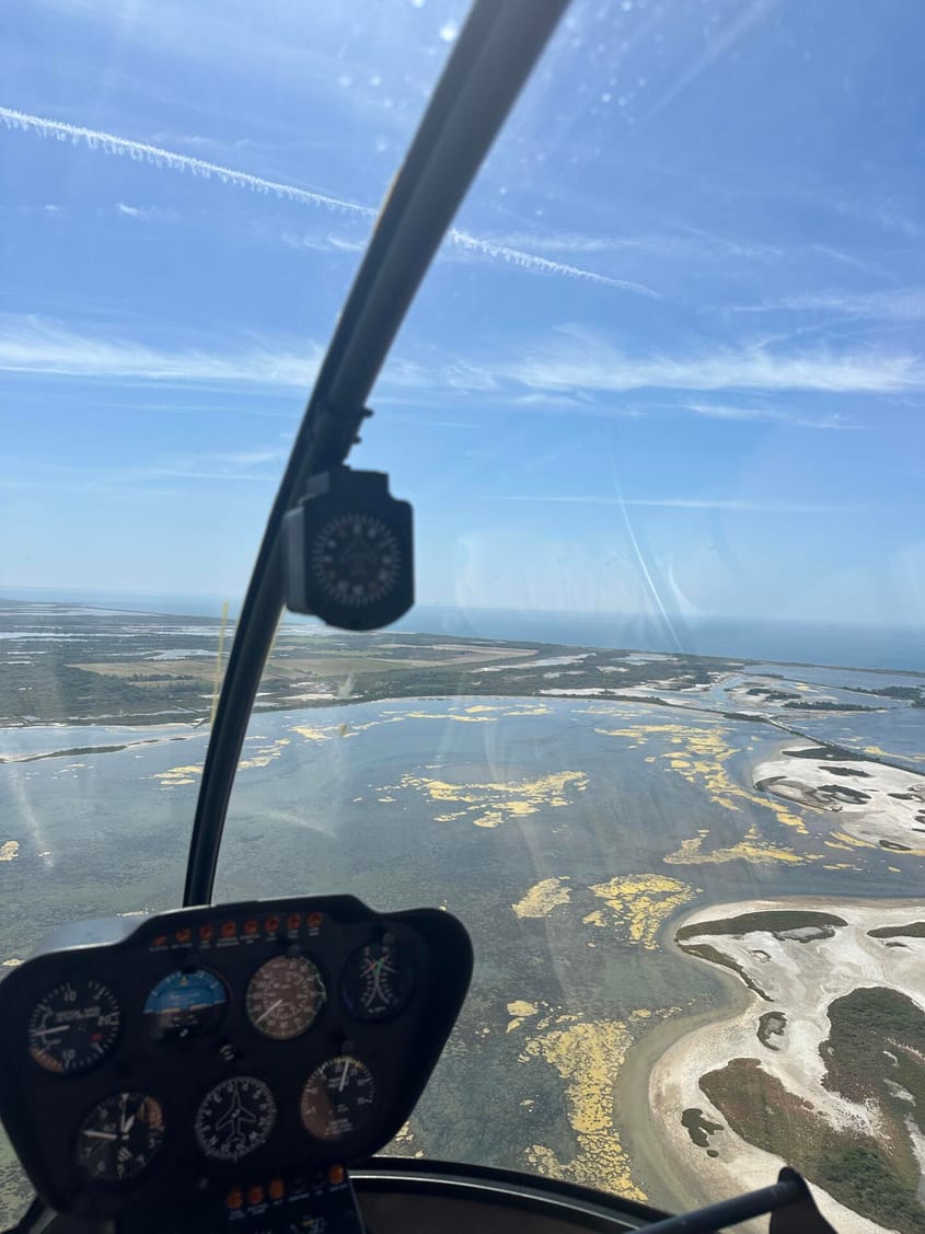 La Camargue vue du ciel
