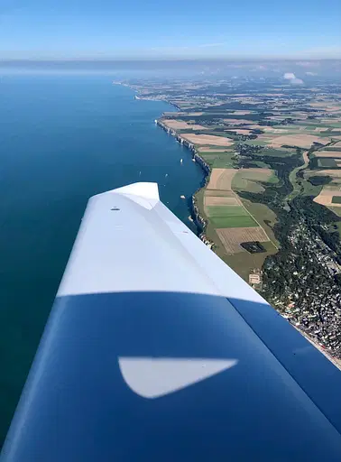 Etretat, Deauville, plages du débarquement en DA-40