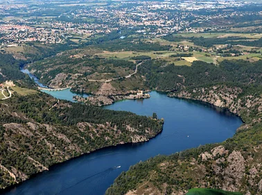 Survol des points de vue principaux autour de Saint-Étienne