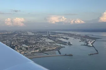 Survol du Havre, Étretat, Deauville