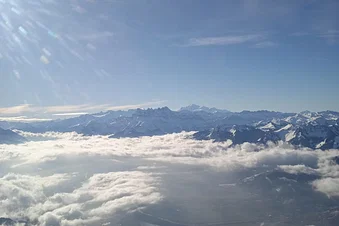 Vol, Mont-Blanc et tour du Léman