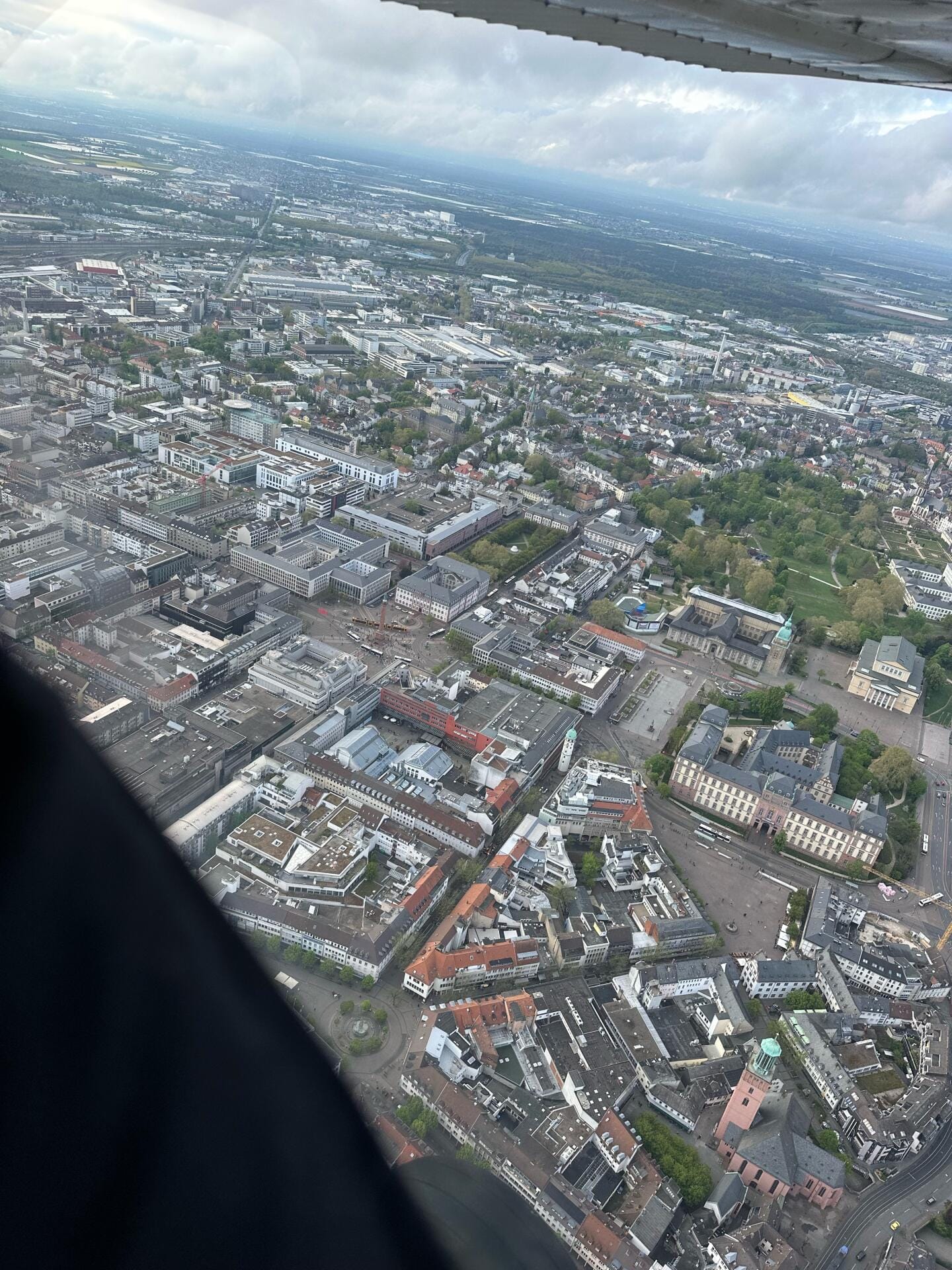 Das Rhein Main Gebiet von oben