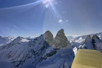 Par dessus les 3 massifs autour de Grenoble