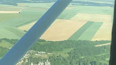 Le château de Pierrefonds vu d'un autre avion