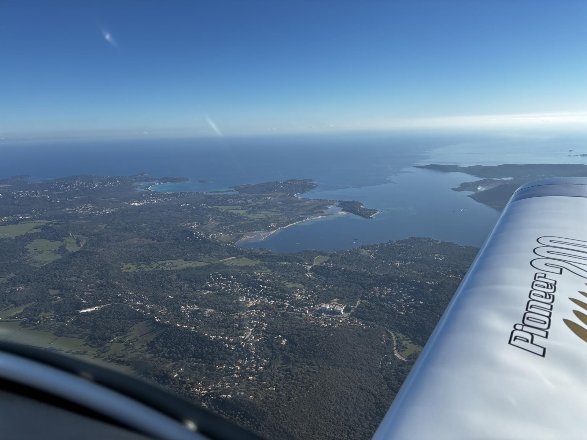 Vue du cockpit Porto vecchio