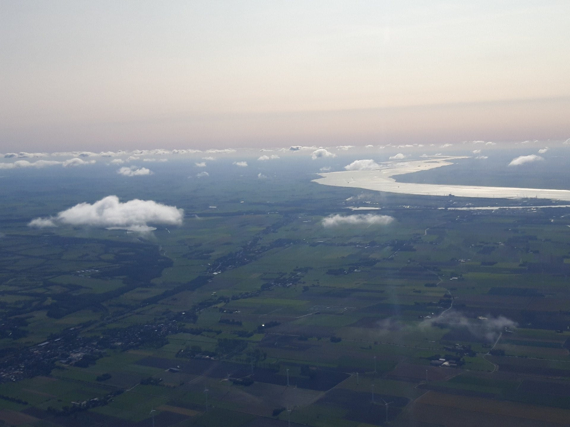 Rundflug über das Münsterland und dem Ruhrgebiet
