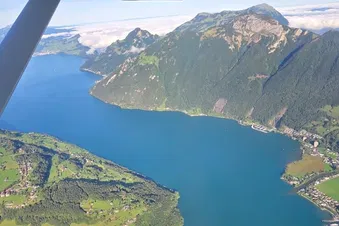 Scenic Flight Experience: Lakes and Mountains