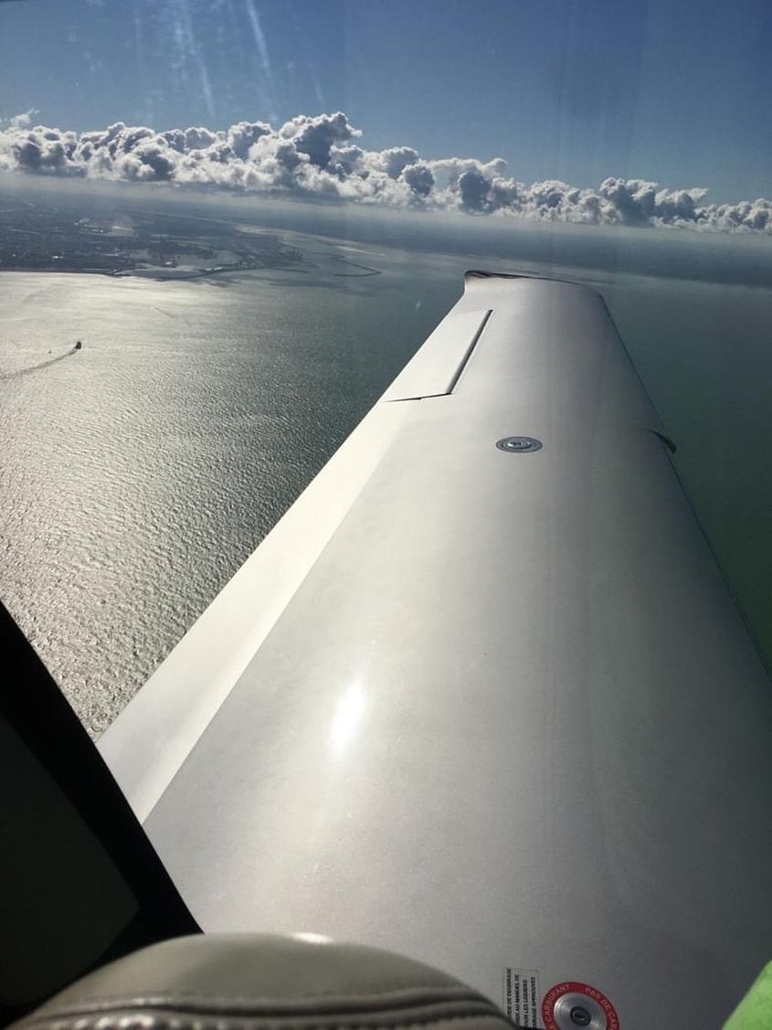 Survol de la Baie de Seine depuis Le Havre