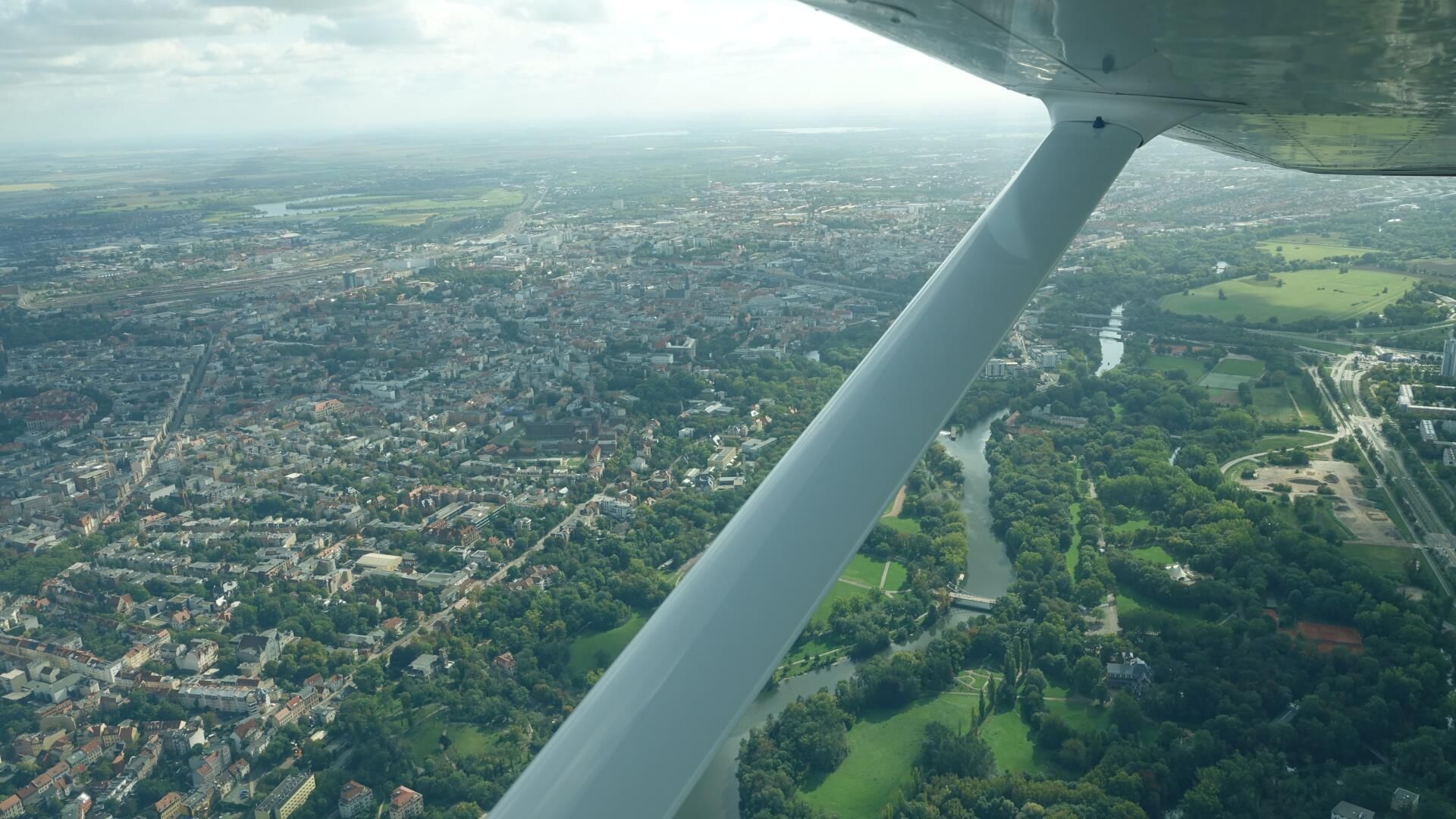 Halle an der Saale von Oben