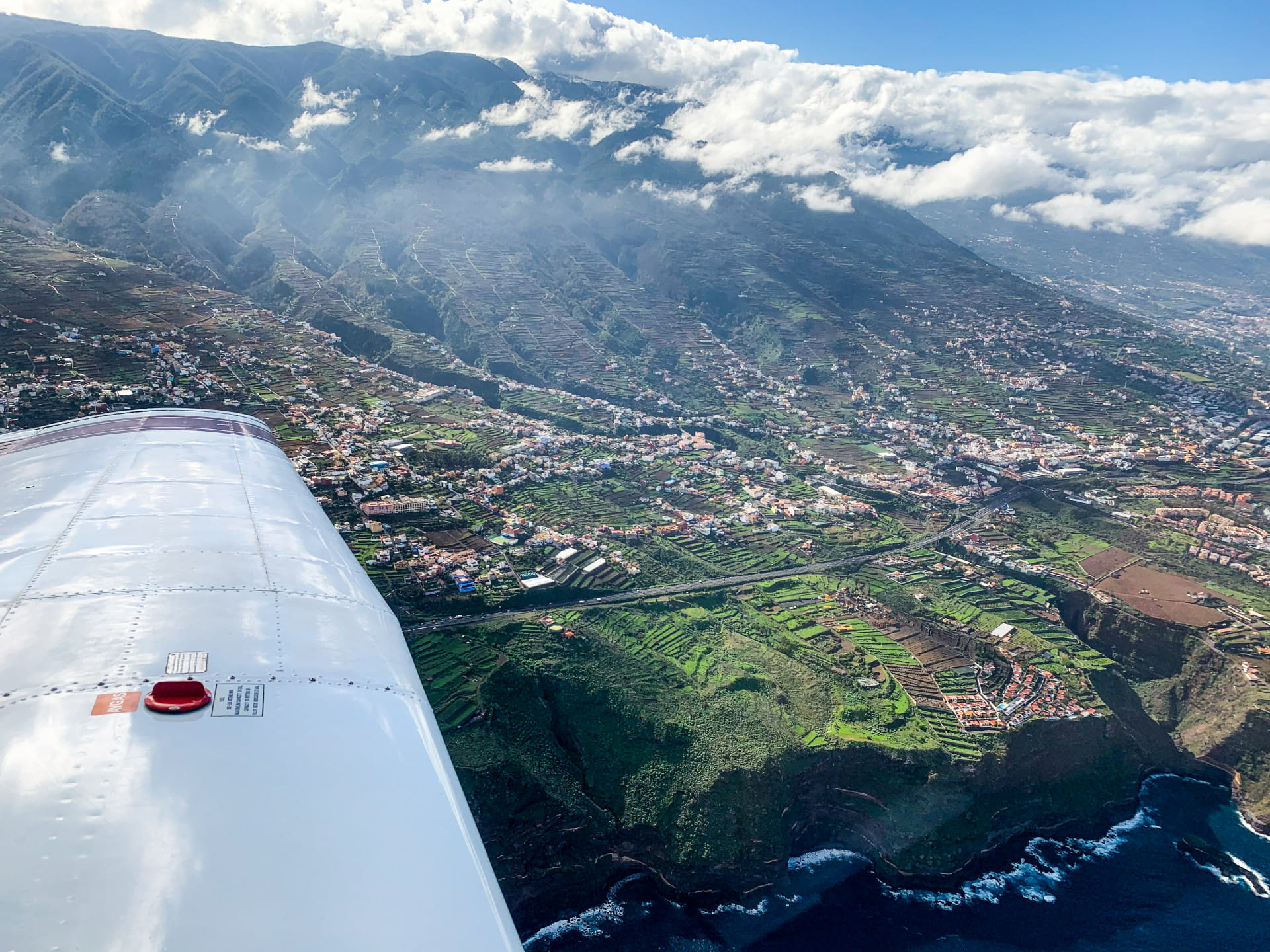 Flying around Tenerife