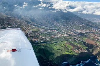 Flying around Tenerife