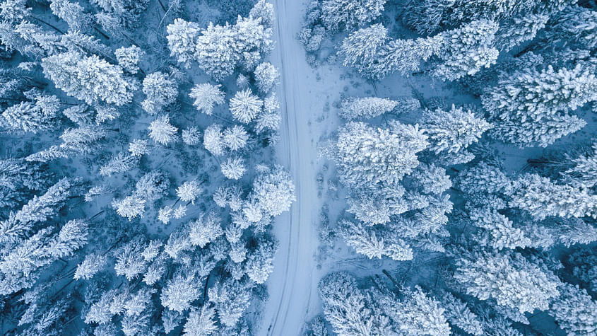 Winter Wonderland! Rundflug über das winterliche Siegerland!