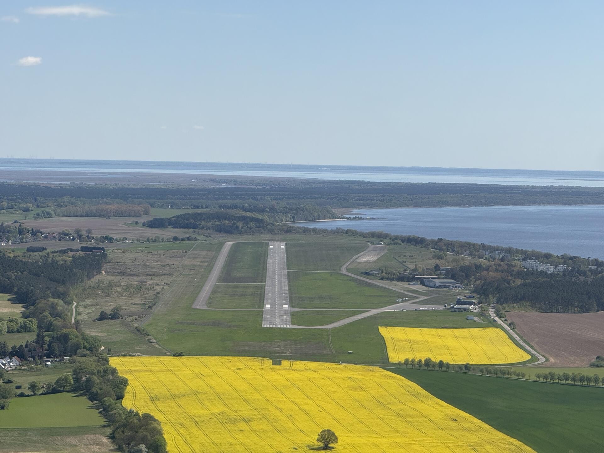 Flug von Berlin nach Usedom