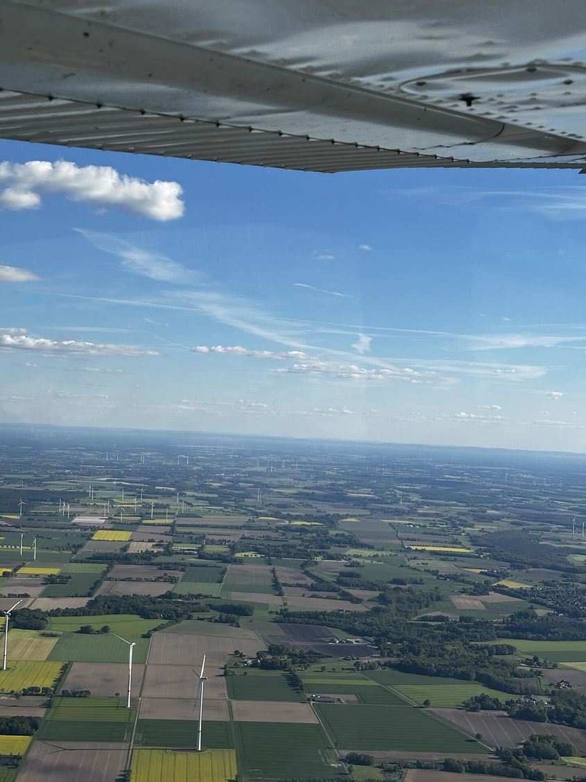Rundflug über Bremen und Umland
