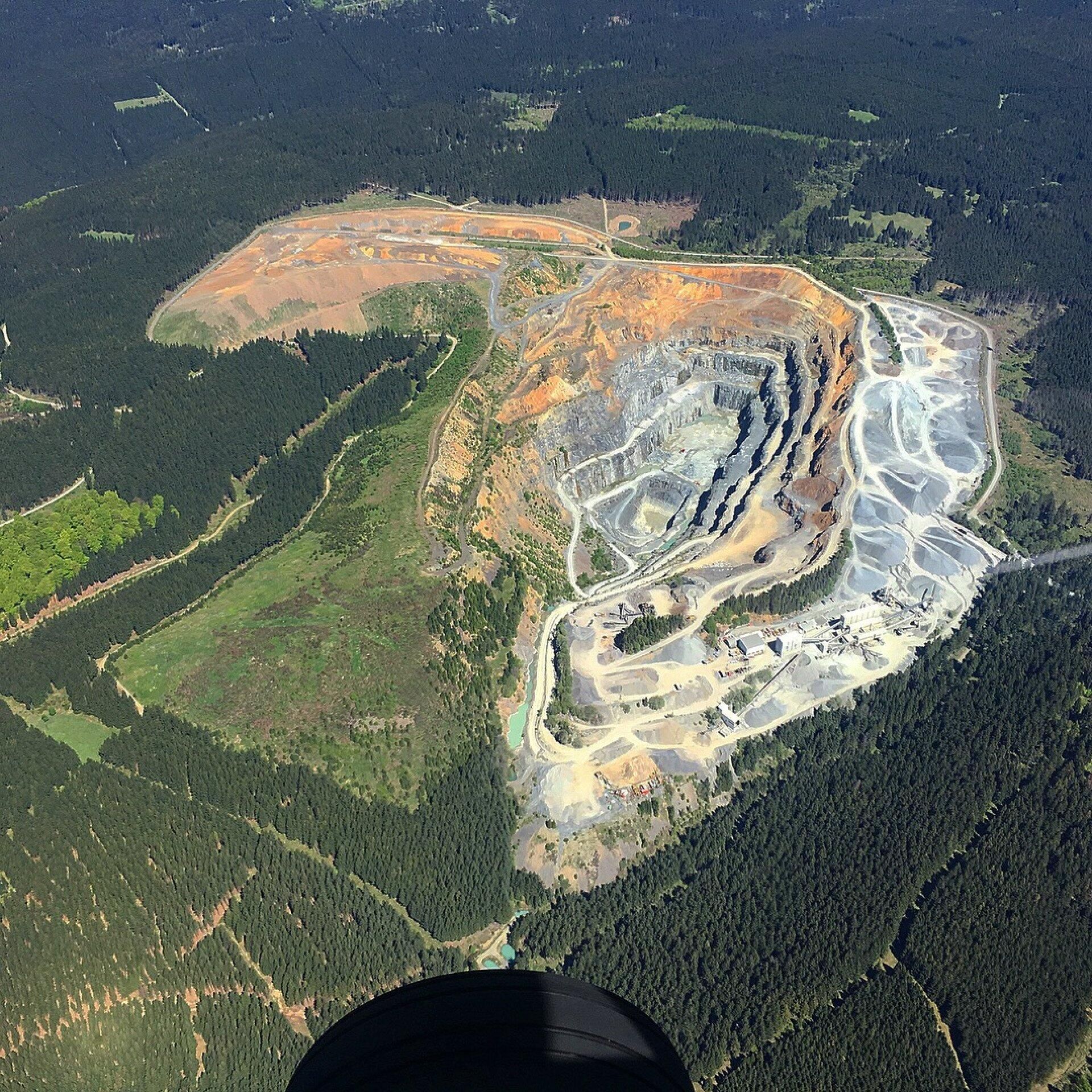 Flug über den Brocken/Harz