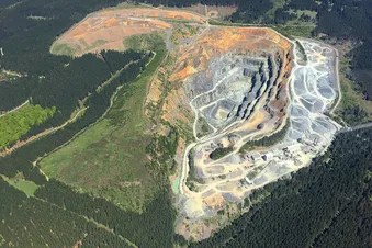 Flug über den Brocken/Harz