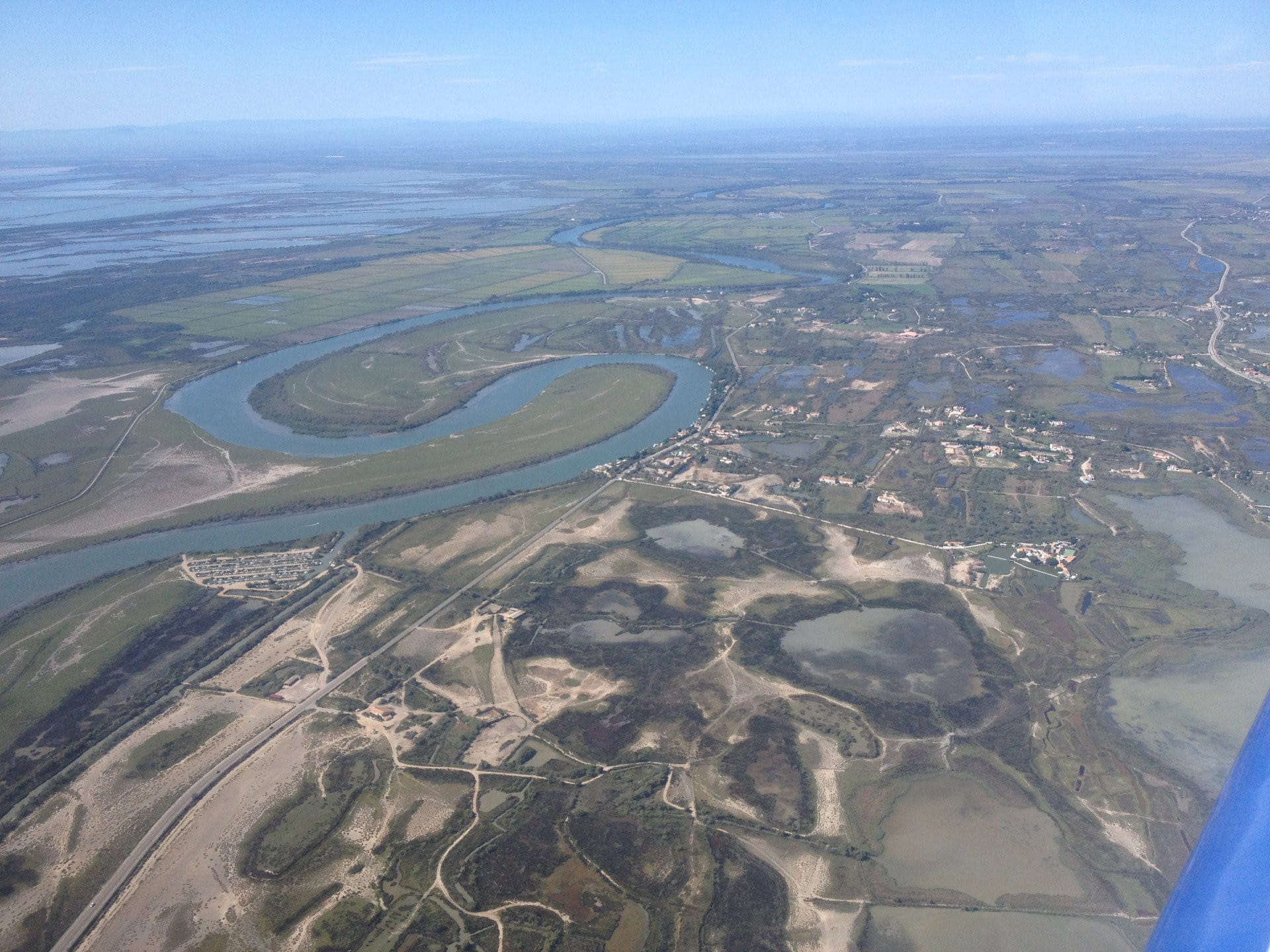 La Camargue vue du ciel