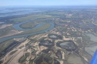 La Camargue vue du ciel