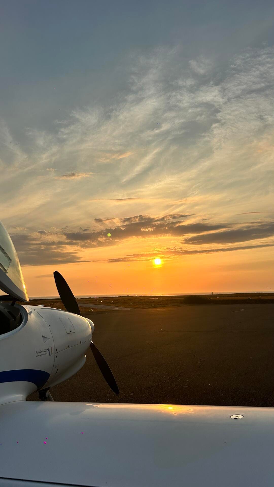 Coucher de soleil sur l’Île d’Yeu en avion🌅