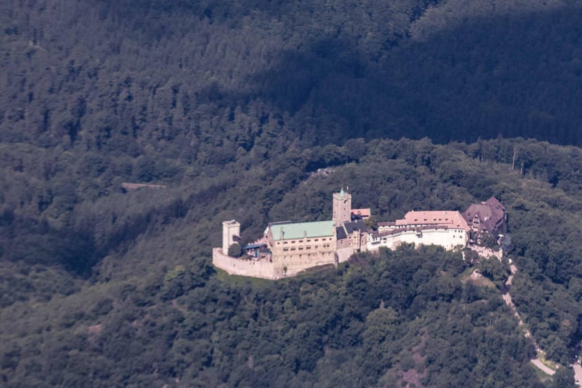 Großer Rundflug über Kassel / Edersee / Wartburg / Brocken
