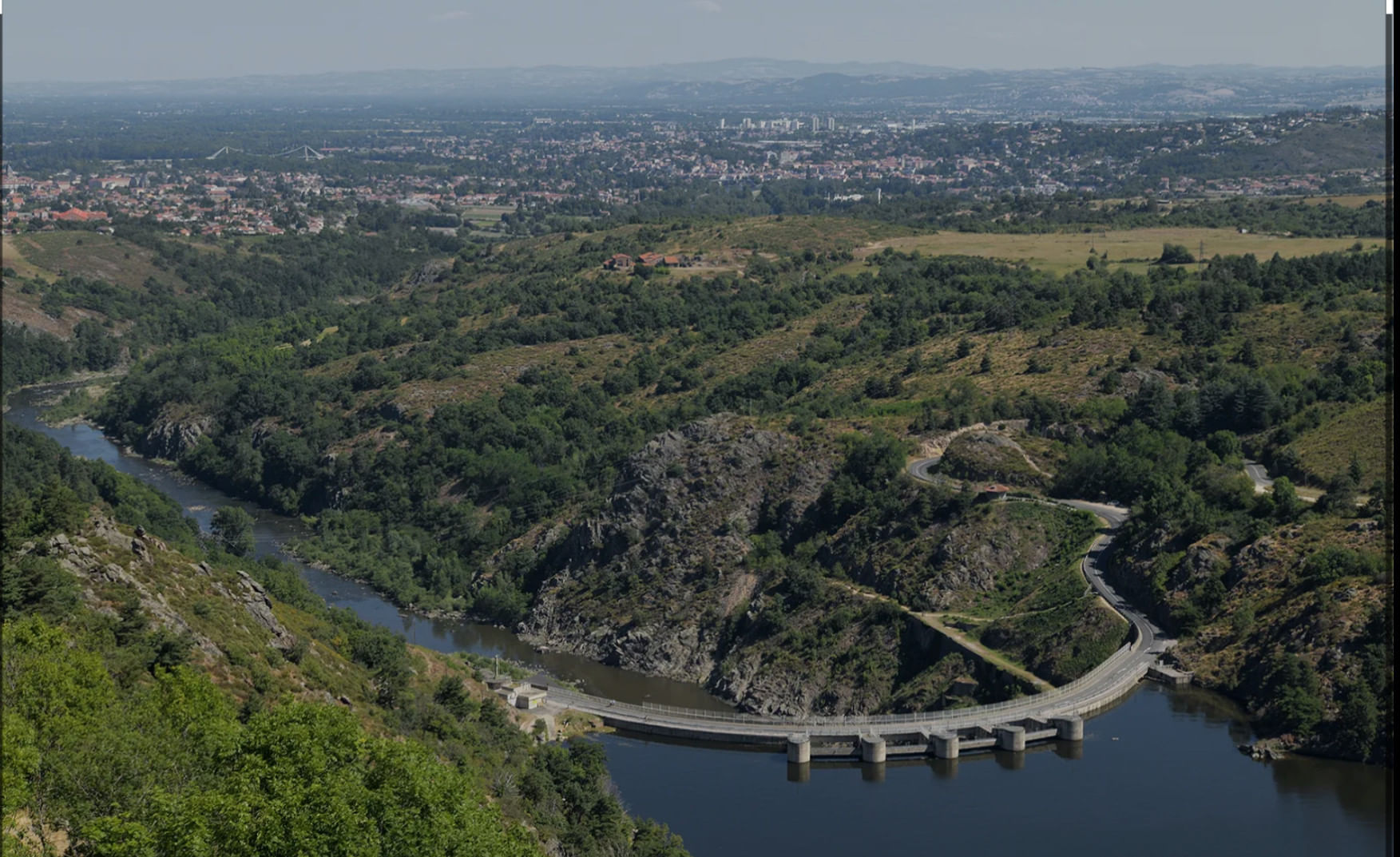 Vol au dessus du Pilat, , barrage de Grangent