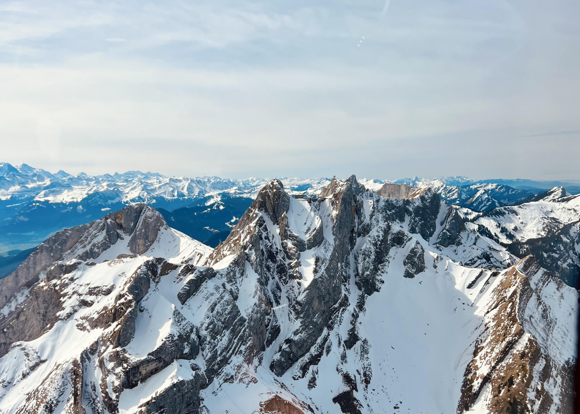 Die Sicht auf den mächtigen Pilatus