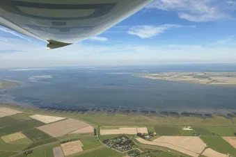 Rundflug über die Nordfriesischen Inseln + Wattenmeer